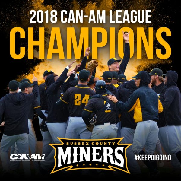 Sussex County Miners: the 2018 Can-Am League champions.
